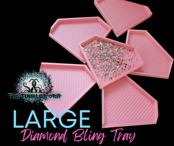 Larger Version Diamond Shape Stoner Trays - 3D Printed Colorshift Filament