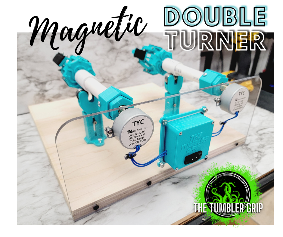 MAGNETIC Double 2 Cup Turner – The Tumbler Grip