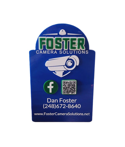 Your Business Logo Social Media Sign with 1 QR Code
