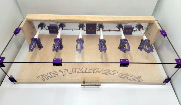Covered 6 Cup Magnetic Turner with Tumbler Grips