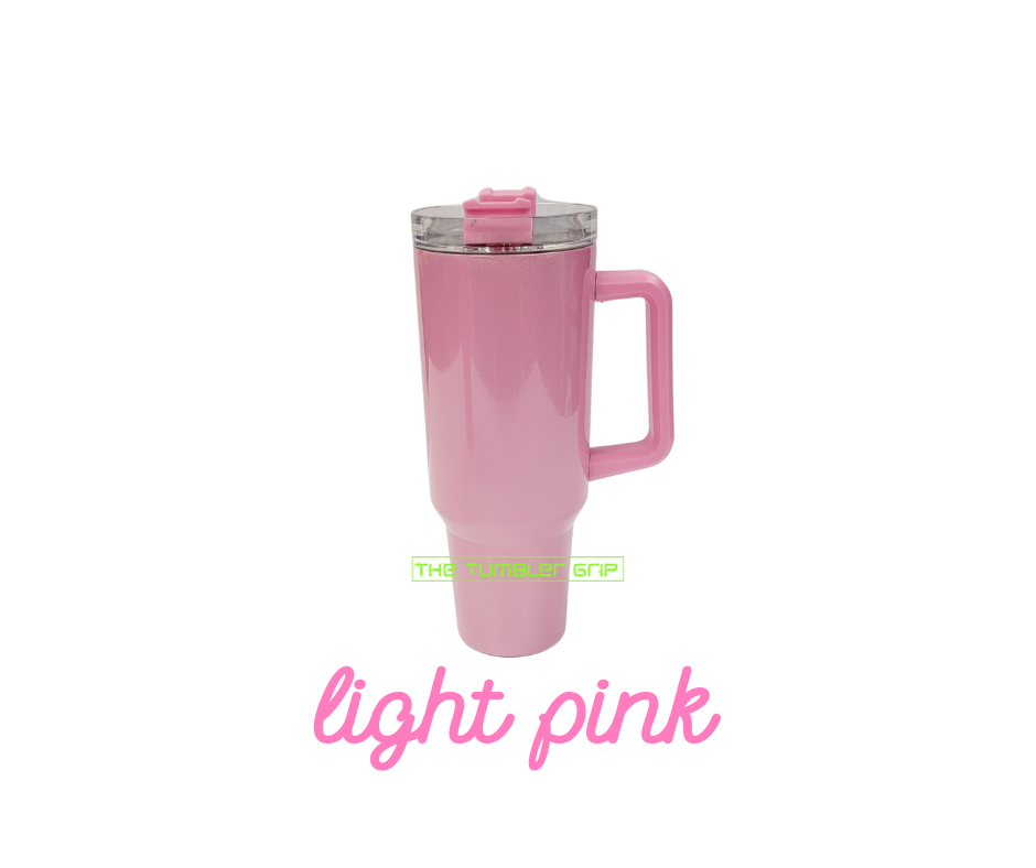 40 oz. Stainless Steel Tumbler with Handle, Holographic Shimmer, Sublimation
