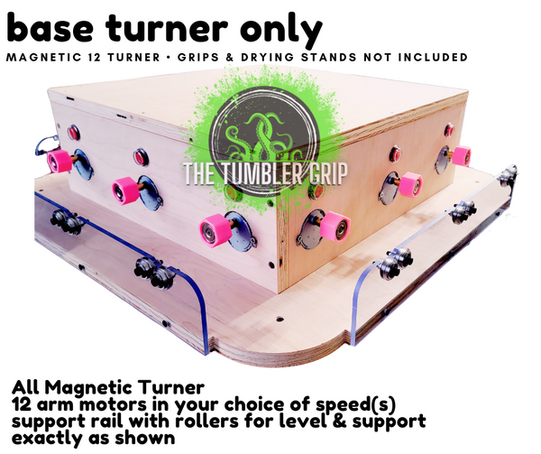 Magnetic 12 Arm Turner - Base Turner (No Drying Stands)