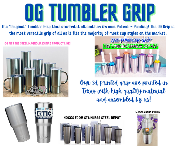 Covered DOUBLE Magnetic Cup Turner (No Tumbler Grips Included, Pictures for Reference Only)