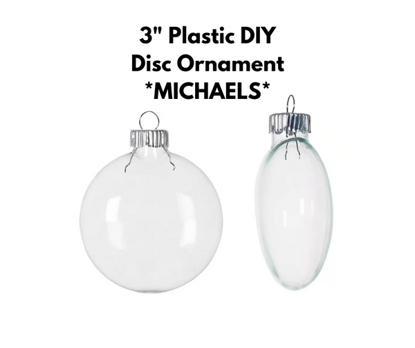 Plastic Christmas Ornaments for DIY Crafts