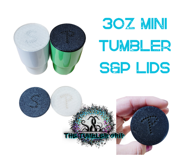 Salt & Pepper Mini Tumbler Shaker Lids