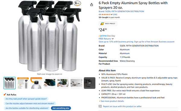Amazon Spray Bottle Attachment