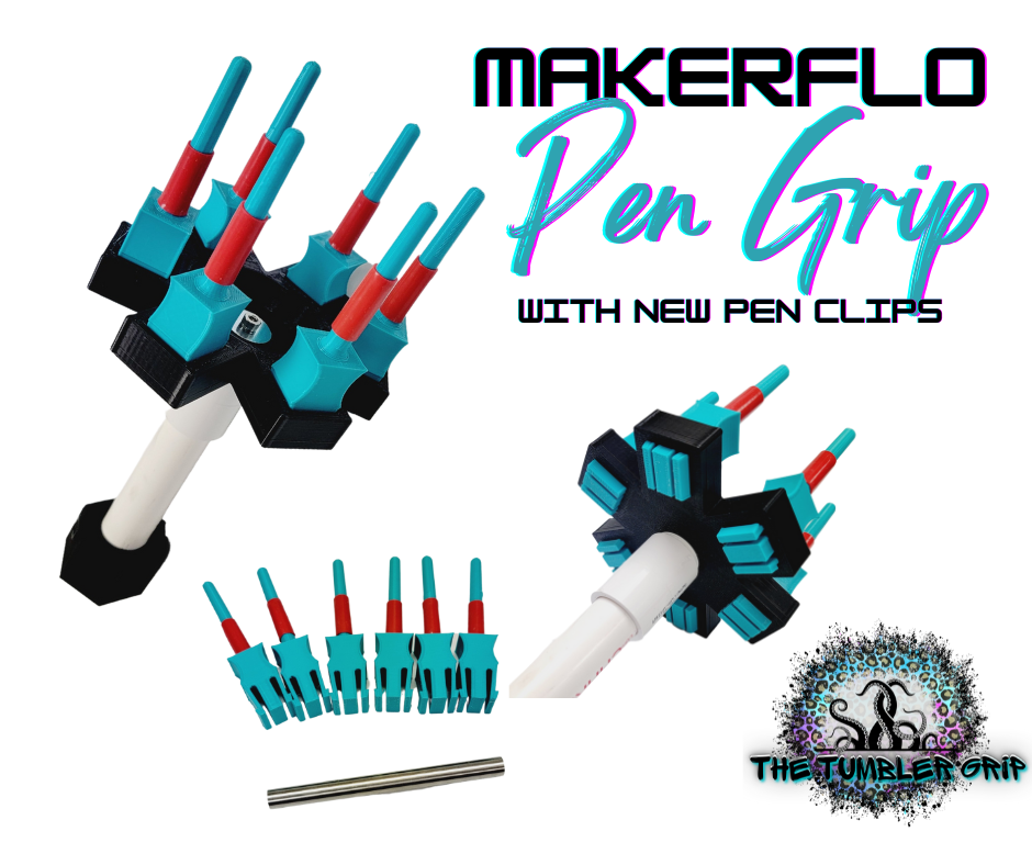 Makerflo Pen Grip for Crafter Pens from Makerflo.  Now with new Pen Clips