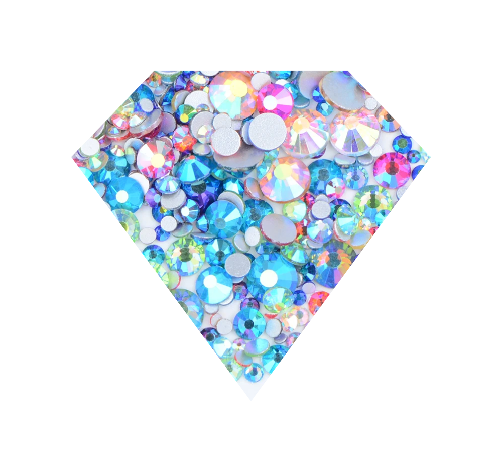 UNICORN POOP Glass Rhinestones MIX