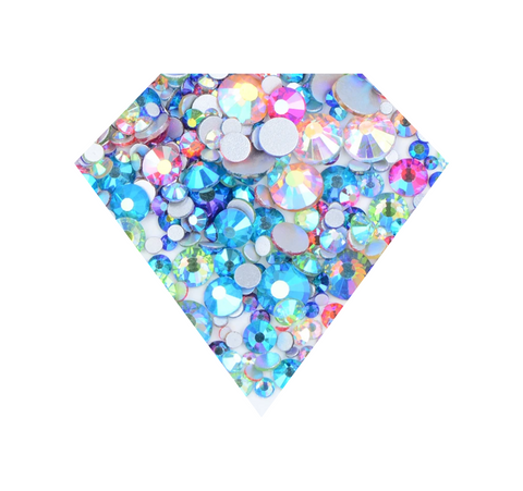 UNICORN POOP Glass Rhinestones MIX