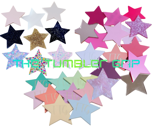 Glitter Acrylic Blank Stanley Lid Topper / Standard Tag Style