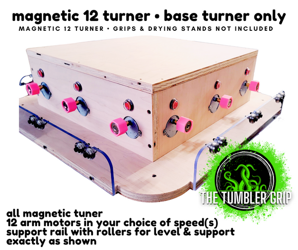 Magnetic 12 Arm Turner - Base Turner (No Drying Stands)