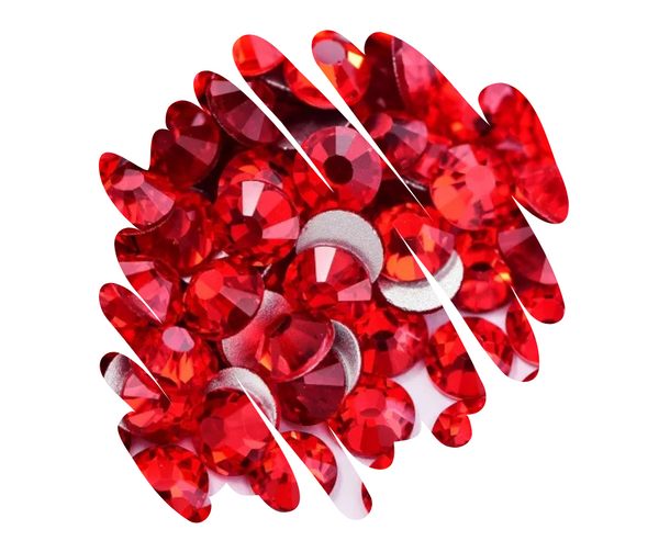 BLOODSHOT Red Glass Rhinestones