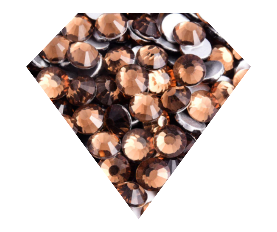 SMOKED TOPAZ Glass Rhinestones