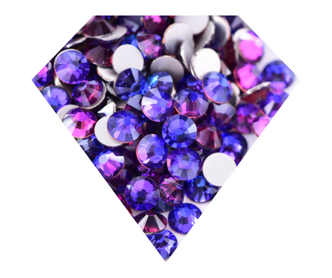 PURPE HAZE Glass Rhinestones