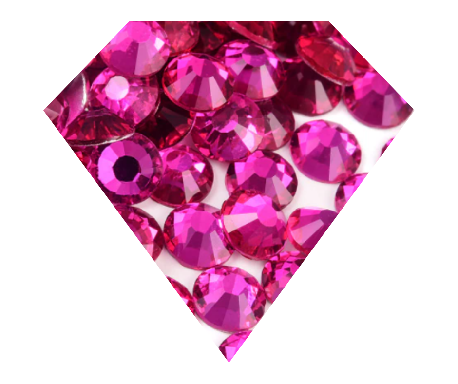 ROSE BUD Glass Rhinestones