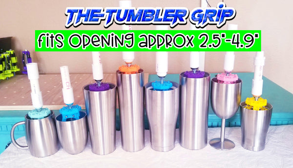 TRIO GRIP COMBO - Includes our Tumbler Grip, Sporty Grip, & Bullet Grip and 3 Roller Arm Stands - $15 Savings!