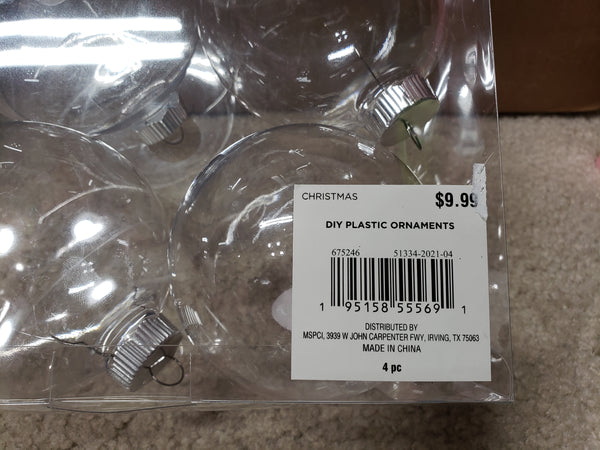 Holiday Ornament Insert (Michaels)
