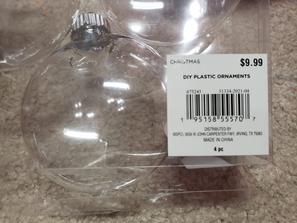 Holiday Ornament Insert (Michaels)