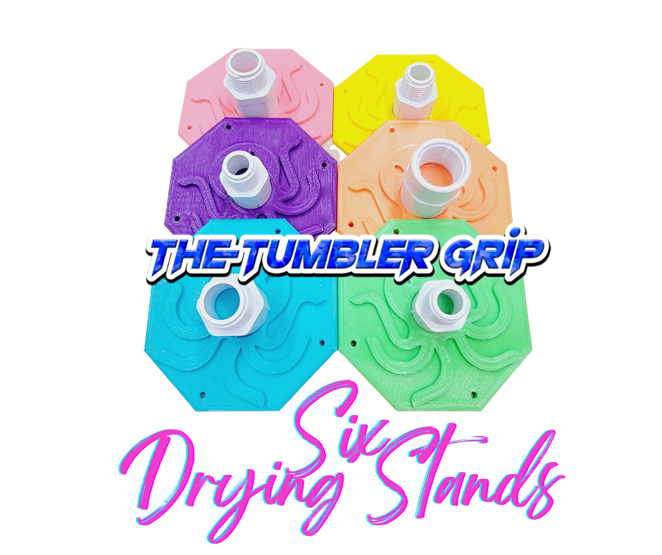 SIX Drying Stands for SCREW in Tumbler Grips