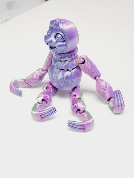 TURBO Slothy - Critters FUR A CAUSE Articulated 3D Print FREE Shipping