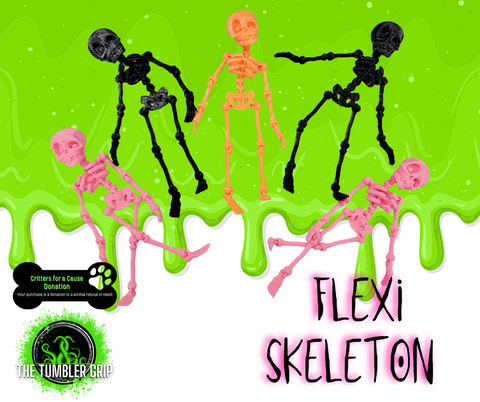 Flexi Skeleton -  Critters FUR A CAUSE 3D Print FREE Shipping - Breast Cancer Foundation Donation