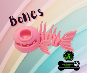BONES - Critters FUR A CAUSE Articulated 3D Print FREE Shipping