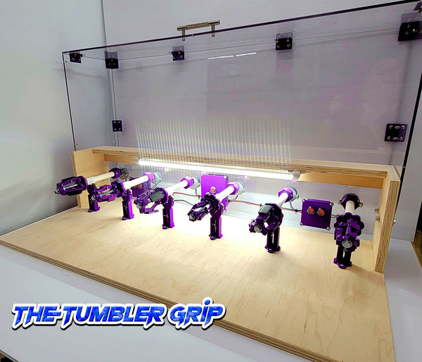 Covered 6 Cup Magnetic Turner with Tumbler Grips