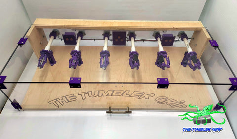 Covered 6 Cup Magnetic Turner with Tumbler Grips