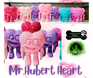 Mr. Hubert Heart - Flexi Heart - Critters FUR A CAUSE Articulated 3D Print FREE Shipping