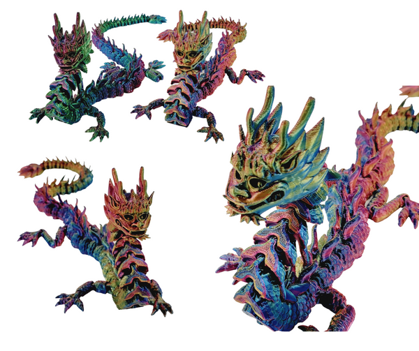 Color Shift Articulated Mystic Dragons - Critters Fur a Cause - FREE Shipping!
