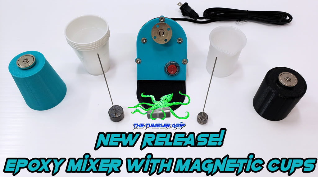 Epoxy Mixer with Magnetic Cups – The Tumbler Grip