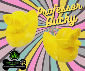 Professor Duck - Critters FUR A CAUSE Articulated 3D Print FREE Shipping